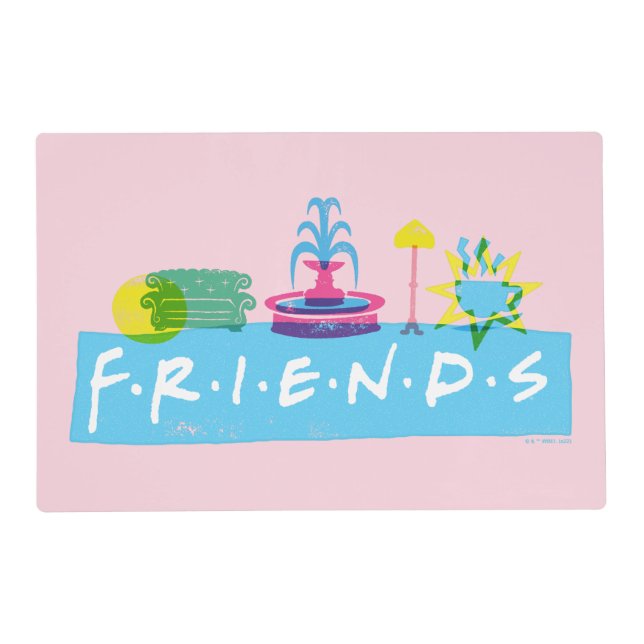 FRIENDS™ | Logo with Icons Placemat (Front)
