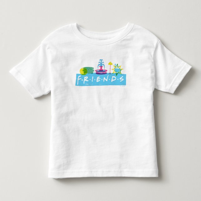 FRIENDS™ | Logo with Icons Toddler T-shirt (Front)