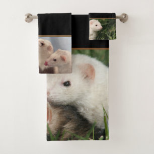 Friends Love - Cute Ferrets Bath Towel Set