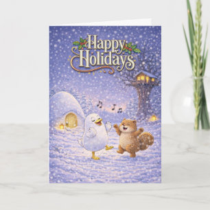 Friends make holidays card