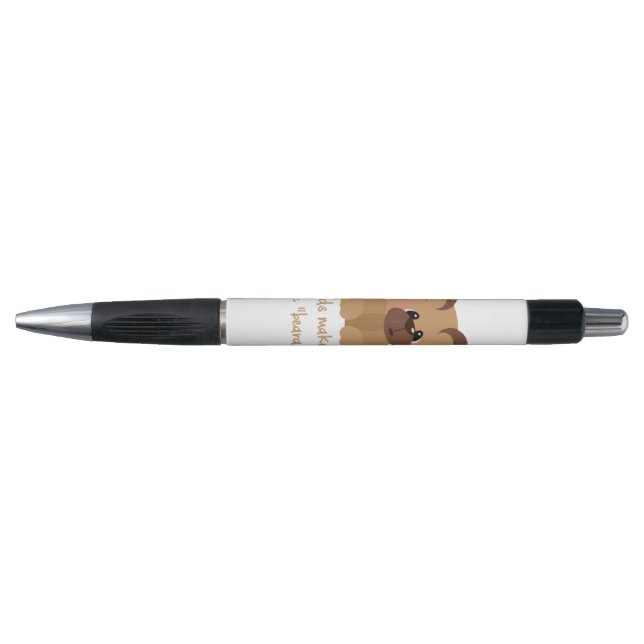 Friends make Life Bearable Inspirational Quote wit Pen (Front)