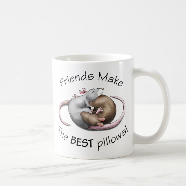 Friends make the BEST pillows! Coffee Mug (Right)