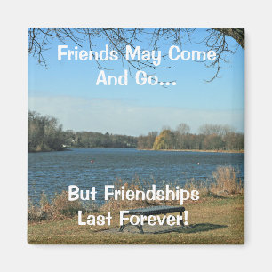 Friends May Come and Go Magnet