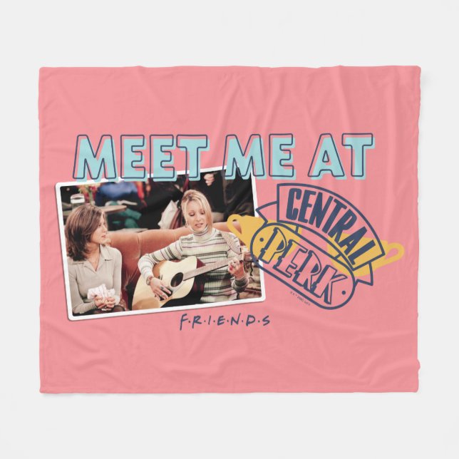 FRIENDS™ | Meet Me at Central Perk Fleece Blanket (Front (Horizontal))