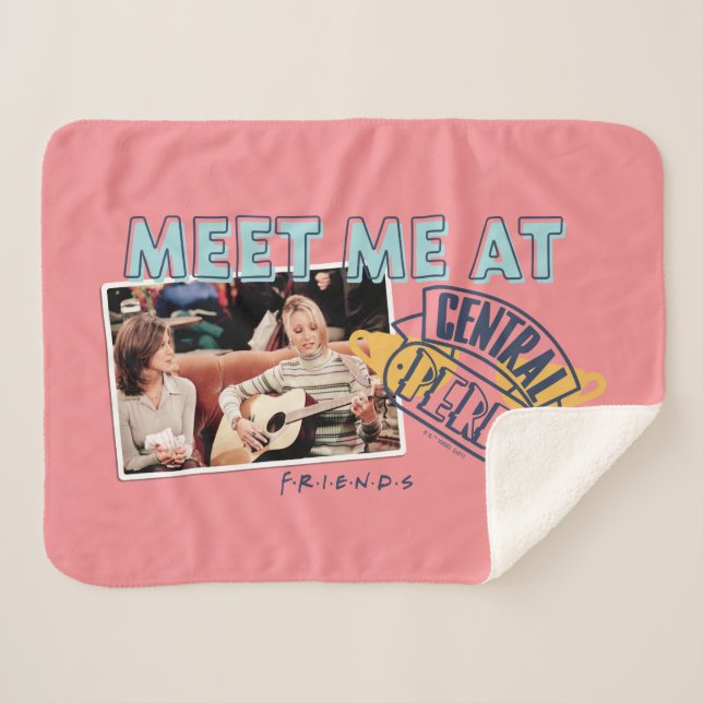 FRIENDS™ | Meet Me at Central Perk Sherpa Blanket (Front (Horizontal))