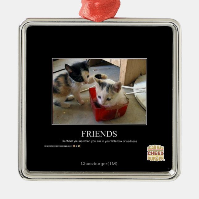 Friends Metal Ornament (Front)