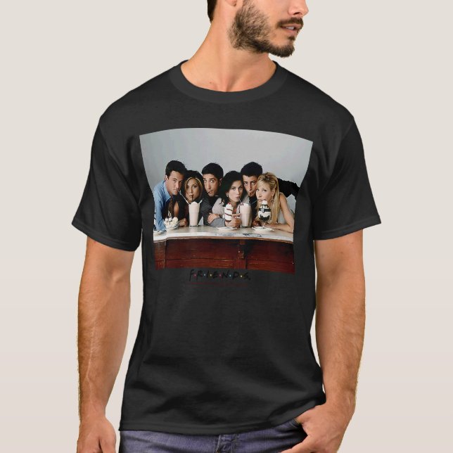 Friends Milkshake Portrait T-Shirt (Front)