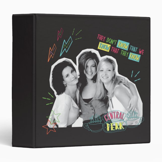 FRIENDS™ | Monica, Rachel & Phoebe 3 Ring Binder (Front/Spine)