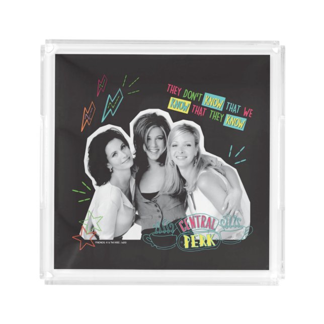 FRIENDS™ | Monica, Rachel & Phoebe Acrylic Tray (Front)