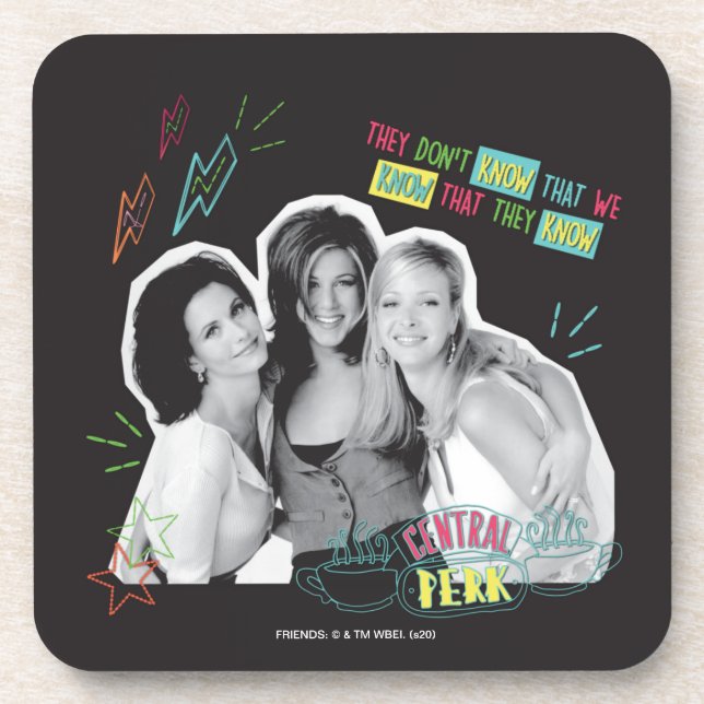 FRIENDS™ | Monica, Rachel & Phoebe Beverage Coaster (Front)