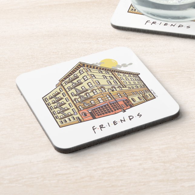 FRIENDS™ | Monica's Apartment Building Beverage Coaster (Left Side)