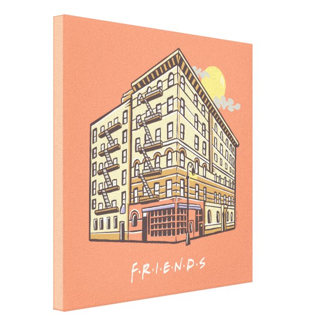 FRIENDS™, Monica's Apartment Building Canvas Print