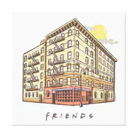 FRIENDS™, Monica's Apartment Building Canvas Print