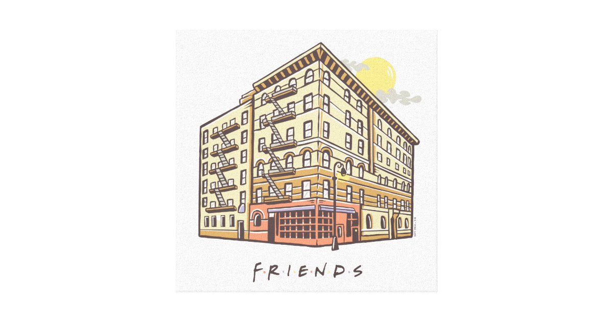 FRIENDS™, Monica's Apartment Building Canvas Print