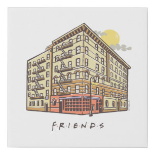 FRIENDS™   Monica's Apartment Building Faux Canvas Print