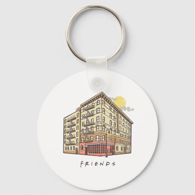 FRIENDS™ | Monica's Apartment Building Keychain (Front)