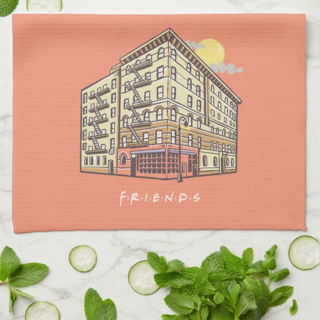 FRIENDS™ | Monica's Apartment Building Kitchen Towel (Folded)