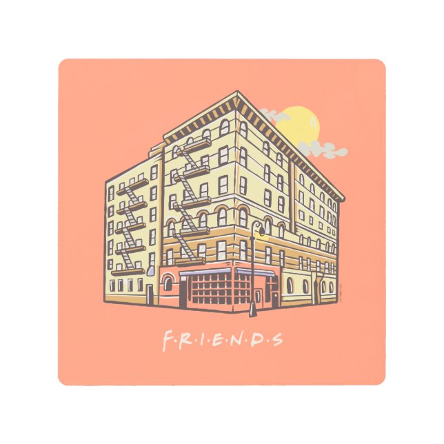 FRIENDS™ | Monica's Apartment Building Metal Print (Front)