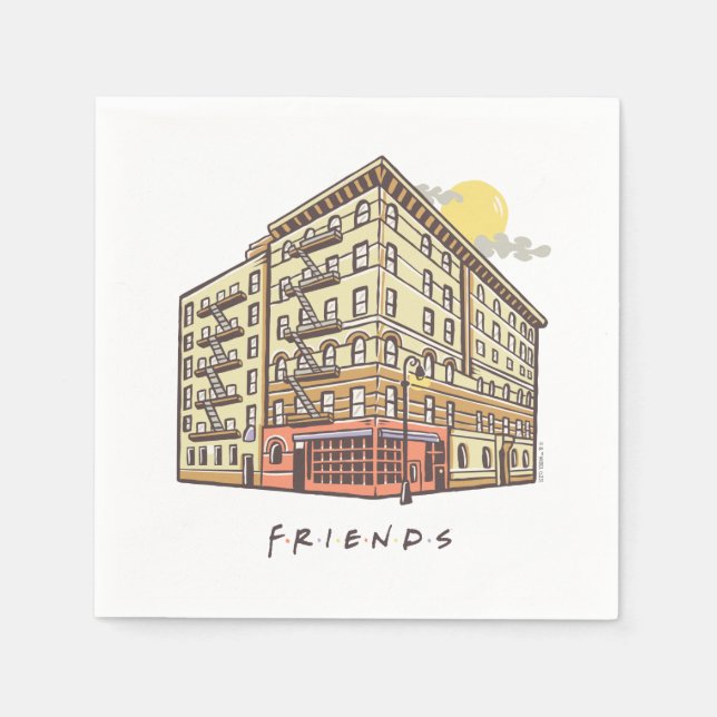 FRIENDS™ | Monica's Apartment Building Napkins (Front)