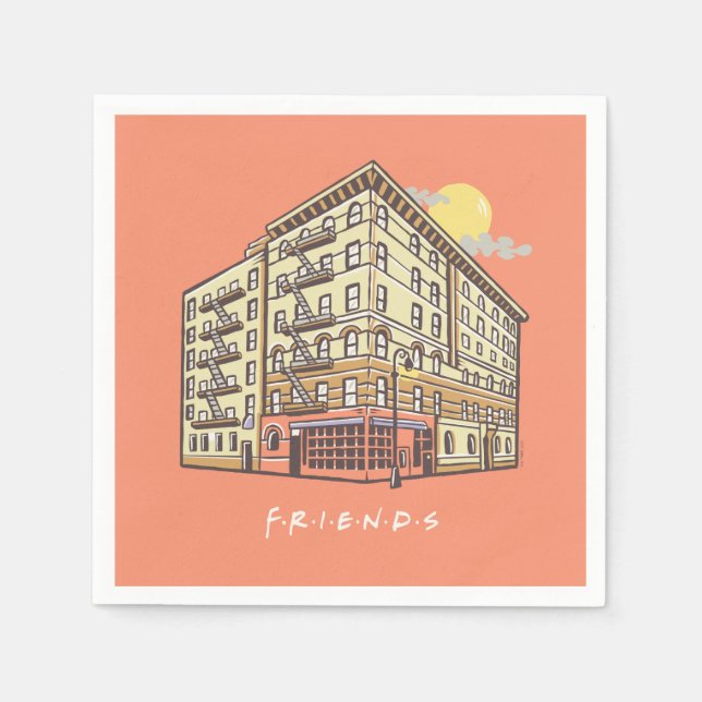 FRIENDS™ | Monica's Apartment Building Napkins (Front)