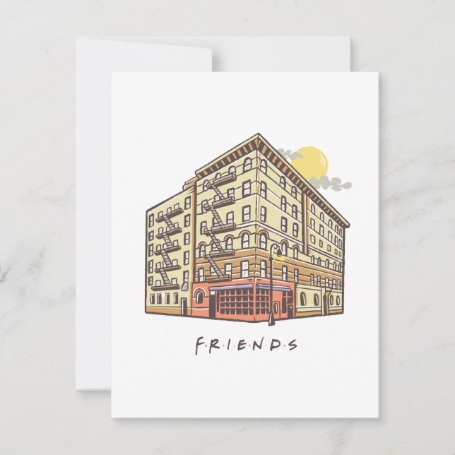 FRIENDS™ | Monica's Apartment Building Note Card (Front)
