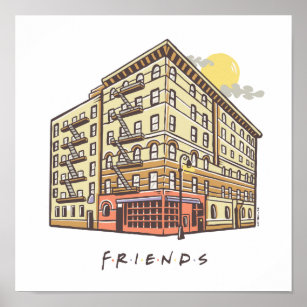 FRIENDS™, Monica's Apartment Building Canvas Print