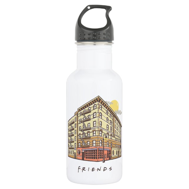 FRIENDS™ | Monica's Apartment Building Stainless Steel Water Bottle (Front)