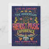 Music Graphic Speakers Audio Invitation | Zazzle