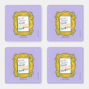 FRIENDS™ Names in Peephole Coaster Set