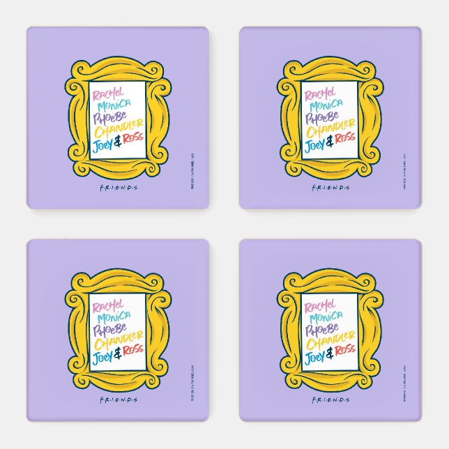 FRIENDS™ Names in Peephole Coaster Set (Set)