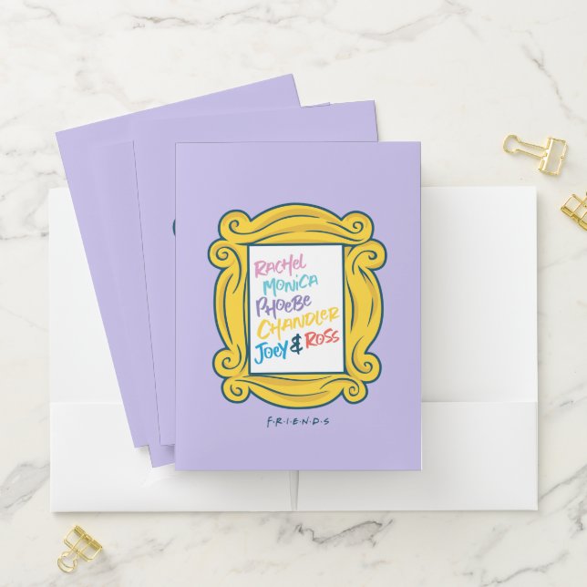 FRIENDS™ Names in Peephole Pocket Folder (In Situ)