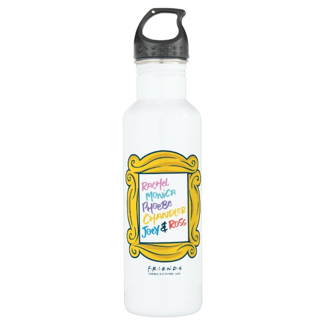 FRIENDS™ Names in Peephole Stainless Steel Water Bottle (Front)