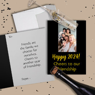 Friends New Year Greetings Friendship Card