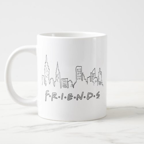 FRIENDS  New York City Silhouette Giant Coffee Mug