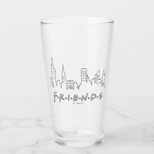 FRIENDS  New York City Silhouette Glass