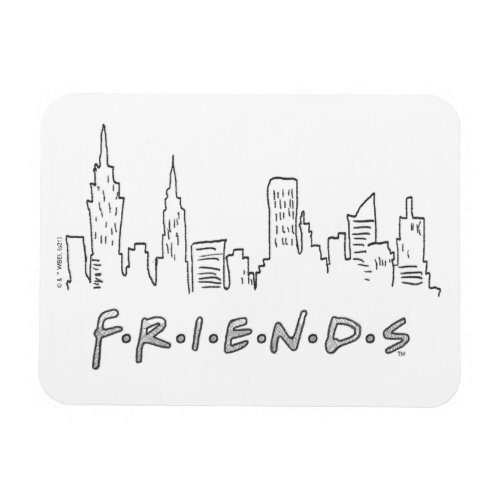 FRIENDS  New York City Silhouette Magnet
