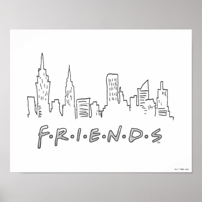 FRIENDS™ | New York City Silhouette Poster (Front)