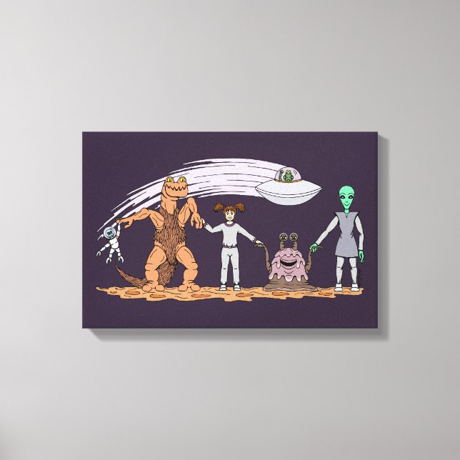 Friends No Matter The Differences Canvas Print (Front)