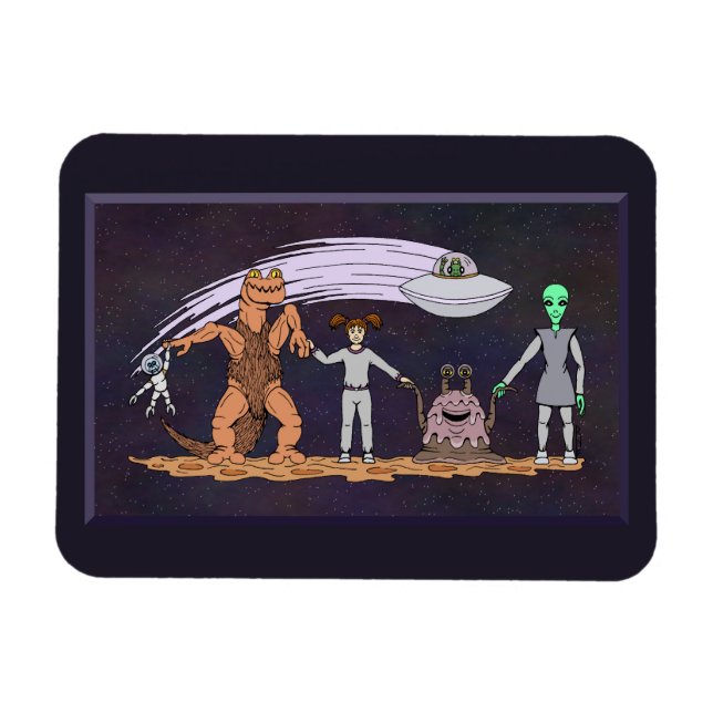 Friends No Matter The Differences Magnet (Horizontal)