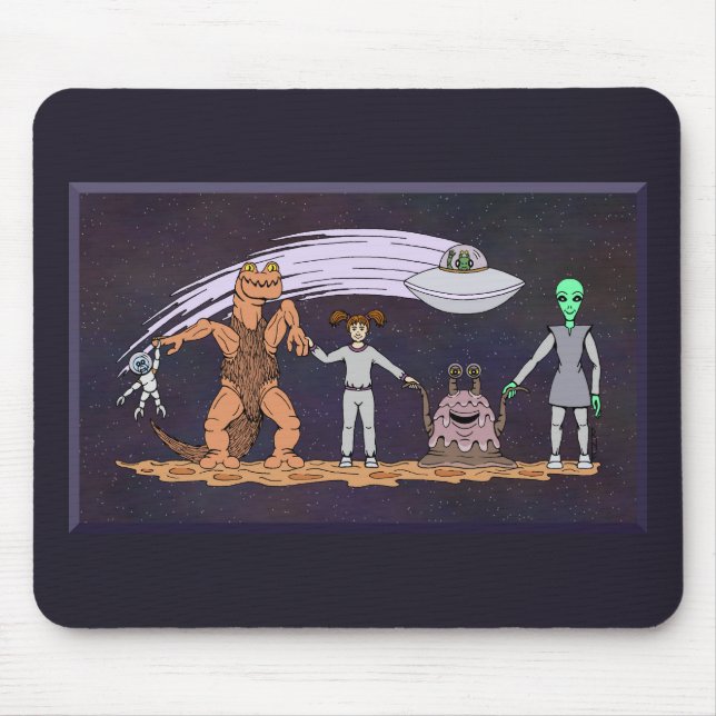 Friends No Matter The Differences Mouse Pad (Front)