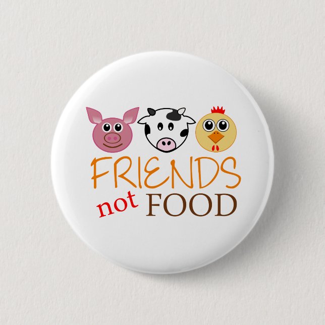 Friends Not Food Button (Front)