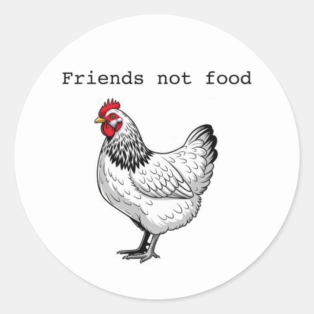 Friends not food sticker (Front)