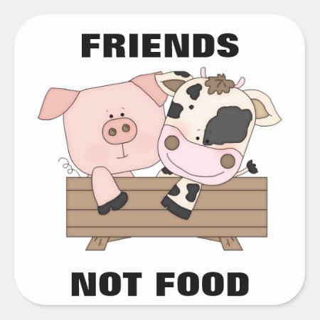 Friends Not Food Stickers