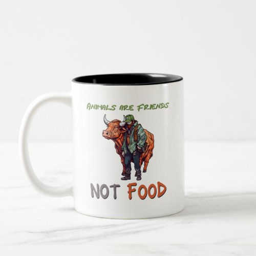 Friends not Food Two_Tone Coffee Mug