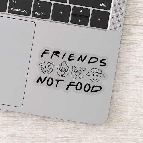 Friends Not Food Vegan Activism   Sticker