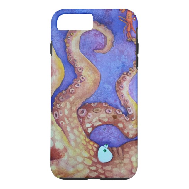"Friends" Octopus & Crab, Fish with Attitude Case-Mate iPhone Case (Back)