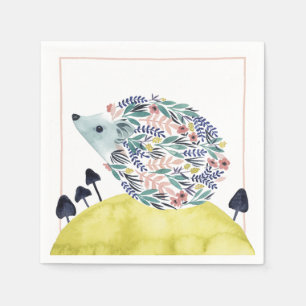 Friends of Clementine Folk Art Hedge Hog Napkins