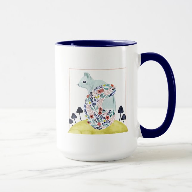 Friends of Clementine | Folk Art Squirrel Mug (Right)