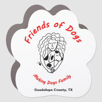 Friends of Dogs Car Magnet