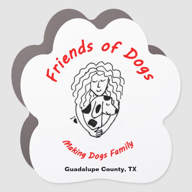 Friends of Dogs Car Magnet (Front)
